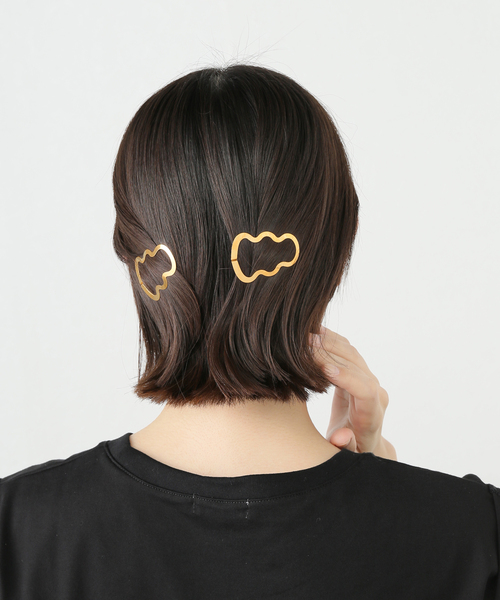 セール】CLINQ 別注 NAOMI SET XS[GOLD]：ヘアクリップ（バレッタ/ヘア
