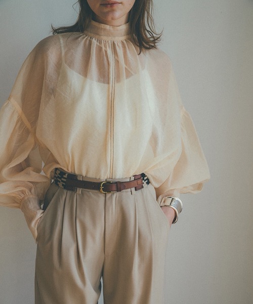 CLANE(クラネ)】シアーパフトップス / SHEER PUFF TOPS 10122-4182