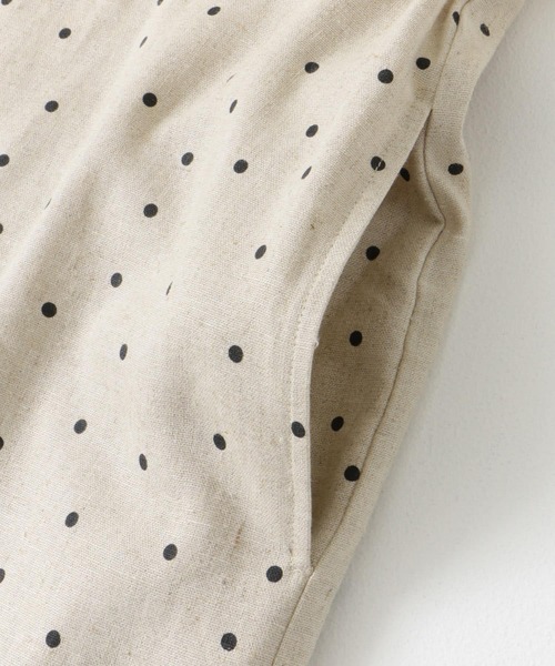 セール】リネンレーヨンドットオールインワン（サロペット