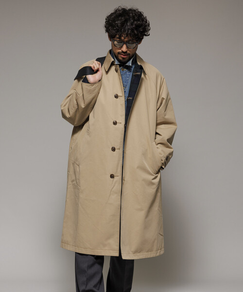 セール】リバーシブル ウール混 フランネル チェック バルマカーン