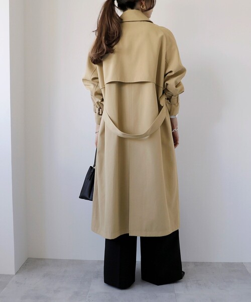 quaranciel:〈洗濯機可能〉ハンサム トレンチ コート（トレンチコート