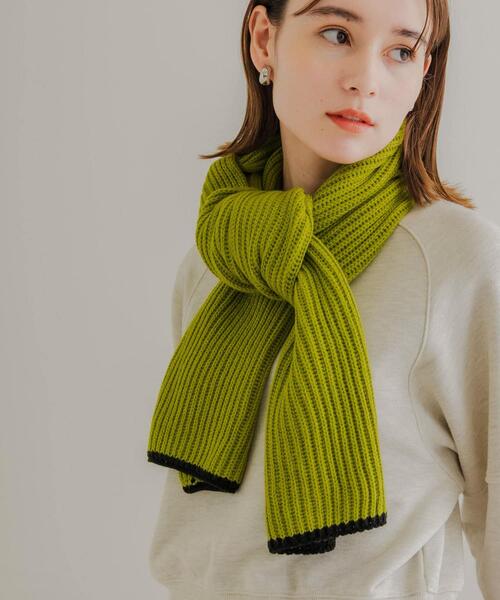 SMELLY（スメリー）の「ニットバイカラーマフラー（マフラー）」 - WEAR
