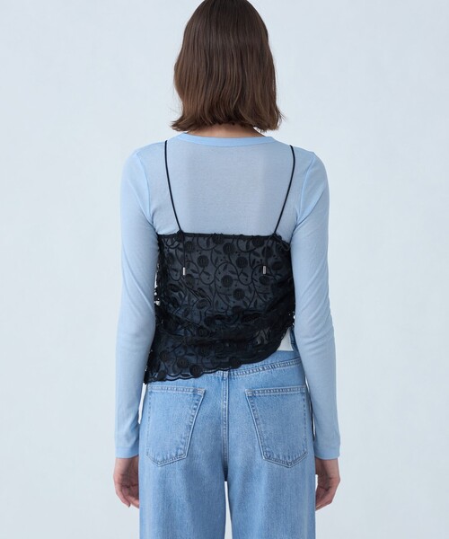 セール】メッシュエンブロイダリー キャミソール（キャミソール