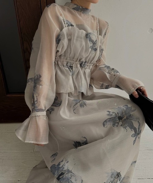 WILLFULLY（ウィルフリー）の「pearl shoulder camisole set original