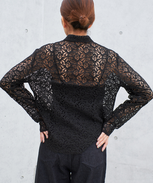 IENA（イエナ）の「ラッセルレースシャツ（シャツ/ブラウス）」 - WEAR