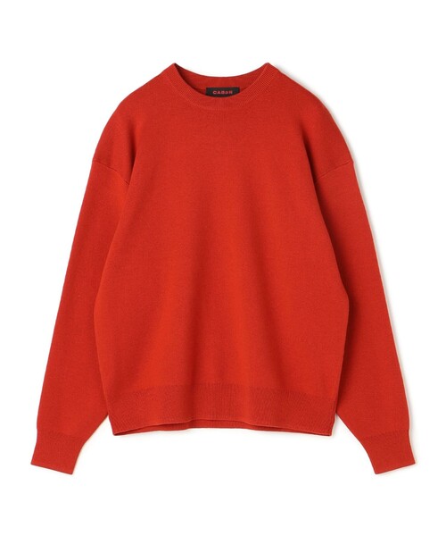 CABaN コットンカシミヤ クルーネックプルオーバー（ニット/セーター