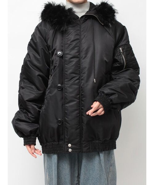 セール】ルーズN-2Bブルゾン ファーフード付き（ブルゾン）｜jouetie