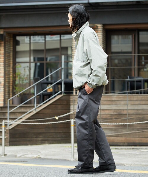 セール】NYLON HALF ZIP BLOUSON SOLID/ナイロンハーフジップブルゾン