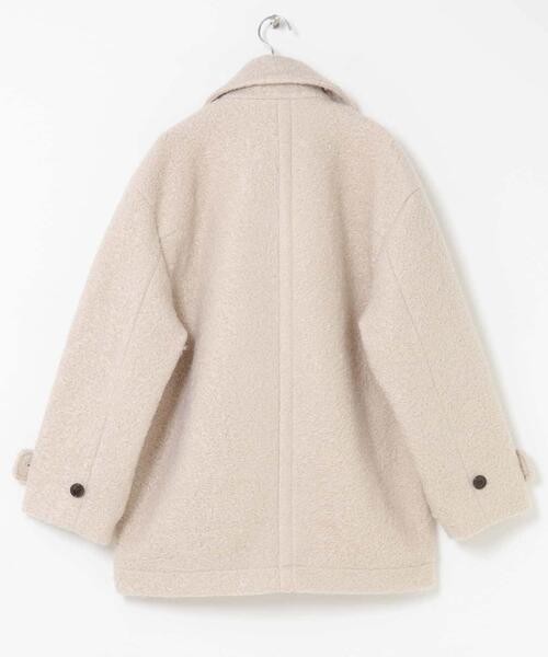 セール】ウールライクカーリーシャギーコクーンコート（その他アウター
