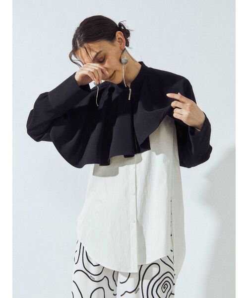 UN3D.（アンスリード）の「レイヤードシャツキャミソール