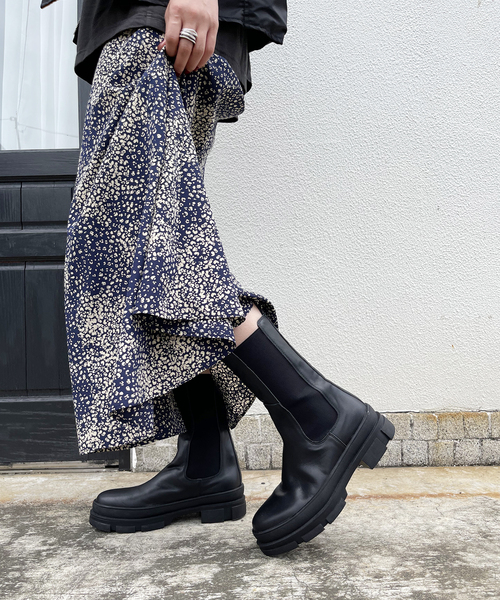 REMME（レメ）の「【REMME/レメ】ミドルサイドゴアブーツ（ブーツ