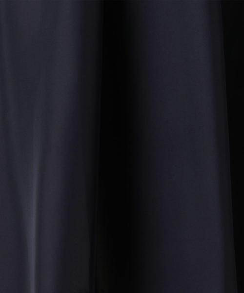 Drawer（ドゥロワー）の「Drawer シルクネイビーギャザーブラウス