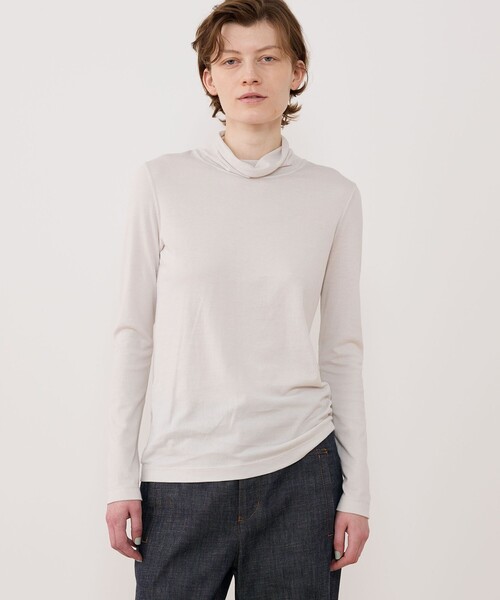 パウダーコットン タートルネックプルオーバー（Tシャツ/カットソー