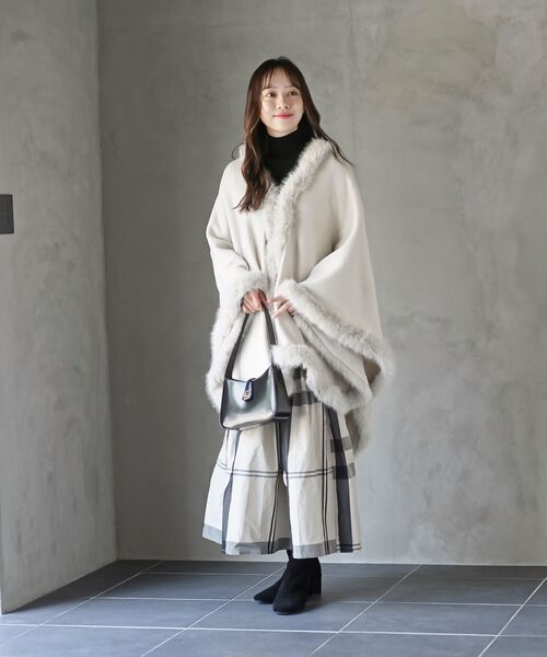 フェイクファーポンチョコート（ポンチョ）｜rps（アールピーエス）の