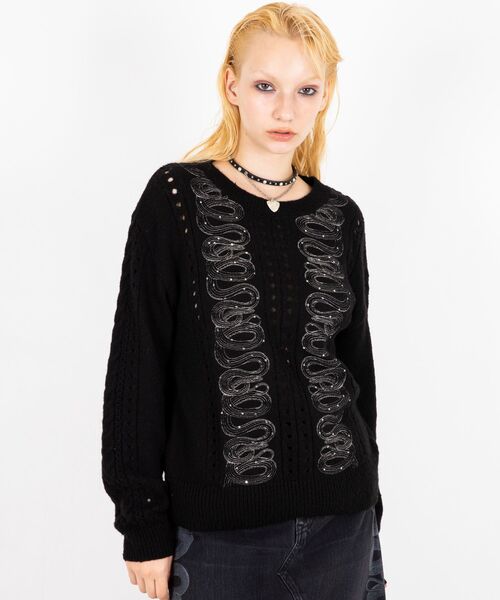 SNAKE LOOP刺繍 セーター（ニット/セーター）｜HYSTERIC GLAMOUR
