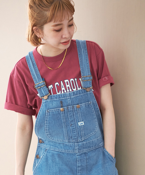 Lee（リー）の「【LEE/リー】別注 MIYAKO.T デニムサロペットスカート