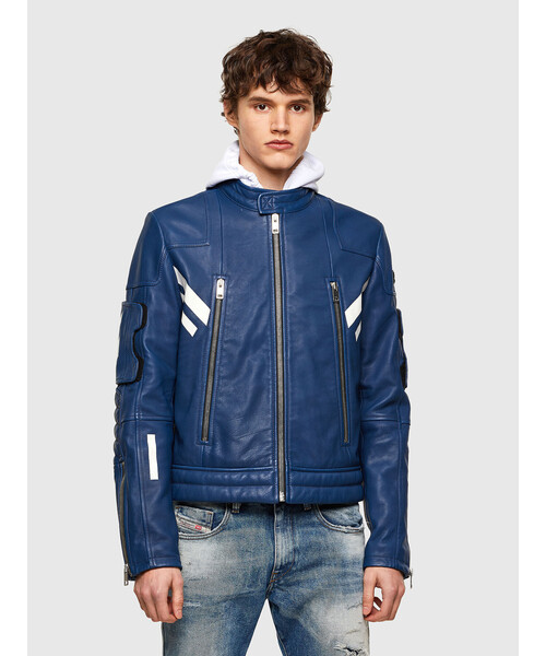 DIESEL（ディーゼル）の「メンズ ジャケット レザージャケット ジップ