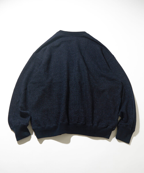 CAHLUMN/カウラム Merino Wool＋Cotton Loop Back V-neck Sweatshirt