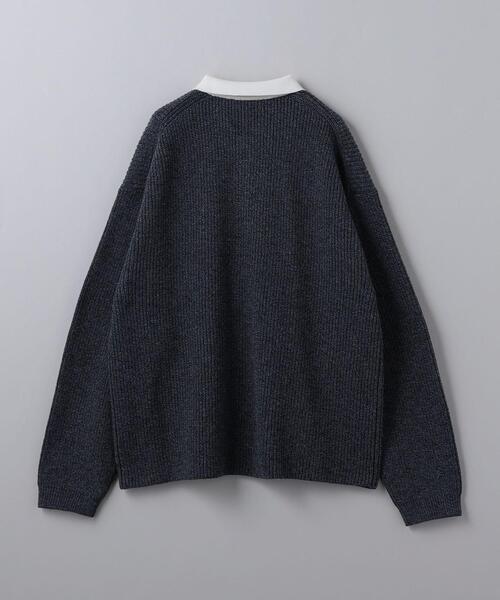 6（ロク）の「＜6(ROKU)＞ウールコットン ミックス カラーニット