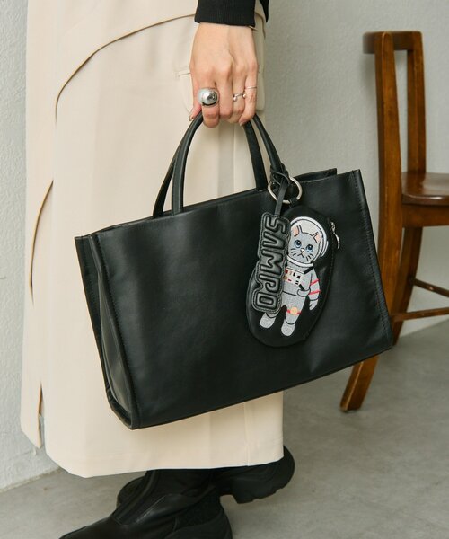 本革》sampo×earコラボ スペーストイレザーケース/バッグチャーム