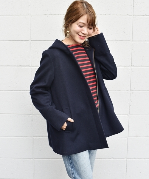 SHIPS（シップス）の「フードショートコート◇（その他アウター）」 - WEAR