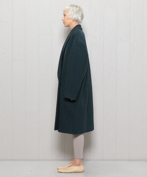 ATON（エイトン）の「＜ATON＞BOUMOU MELTON CHESTER COAT/コート