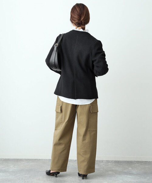 SLOBE IENA（スローブイエナ）の「ループツイードVネックジャケット