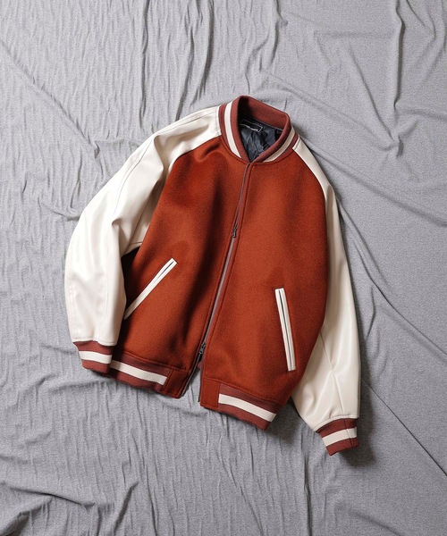 NUMBER (N)INE（ナンバーナイン）の「WOOL RAGLAN STADIUM JACKET