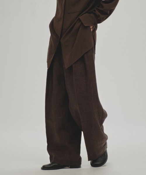 セール】【TODAYFUL/トゥデイフル】Tuck Linen Trousers/タックリネン