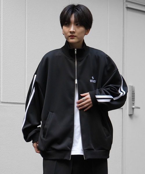 セール】【96thes】韓国ストリート ビッグシルエット ワンポイント刺繍