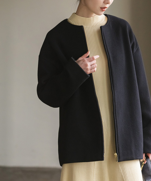 Noble（ノーブル）の「《追加》MTRカラーレスジップショートコート