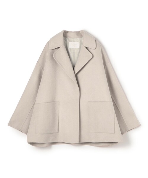 プレミアムウールリバー オープンカラーショートコート（その他