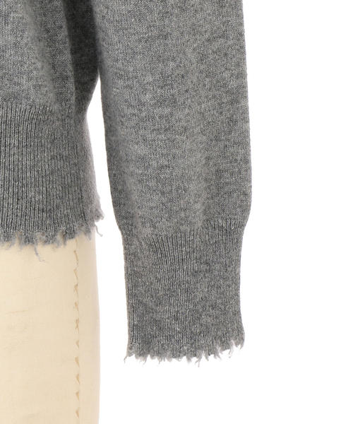 Drawer（ドゥロワー）の「Drawer カシミヤVネックフリンジニット