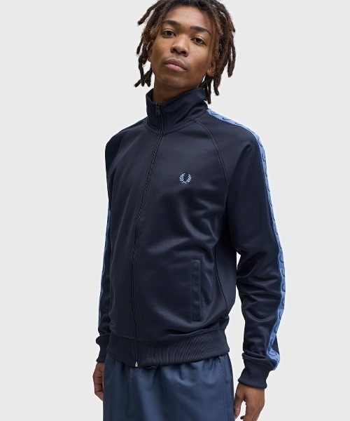 新色先行予約受付中／Contrast Tape Track Jacket／フレッドペリー