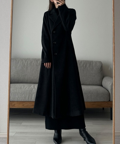 セール】ウエストシェイプフレアチェスターコート（チェスターコート