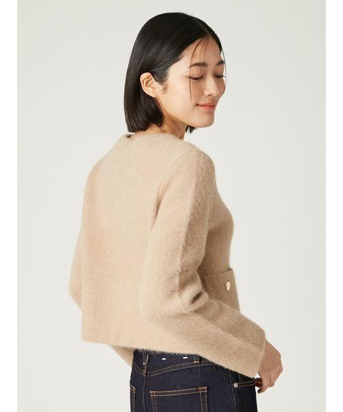 セール】フォックスウールニットジャケット（カーディガン/ボレロ