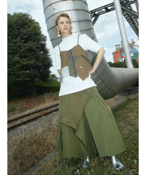 UN3D.（アンスリード）の「MA-1ドッキングビスチェ（キャミソール