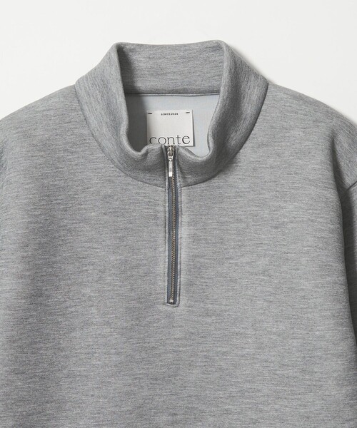 conte＞ ハーフジップ プルオーバー（スウェット）｜conte（コンテ）の