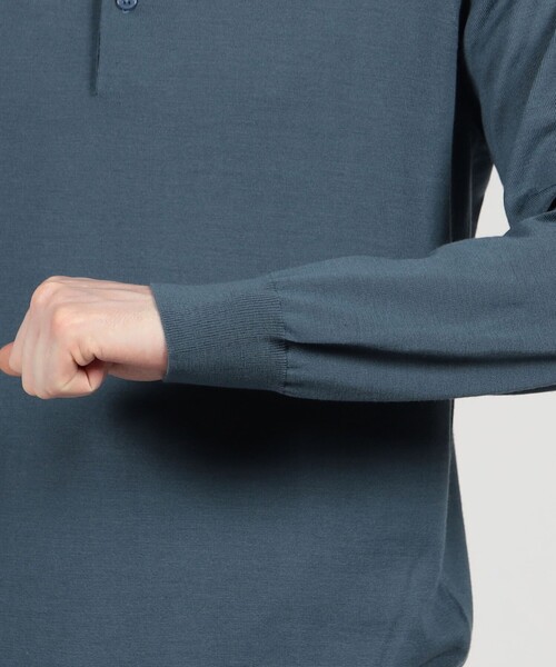 TOMORROWLAND tricot スーパーファインメリノウール ニットポロシャツ