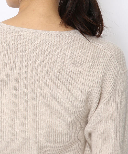 GALERIE VIE（ギャルリー ヴィー）の「ウールカシミヤリブ Vネックプル