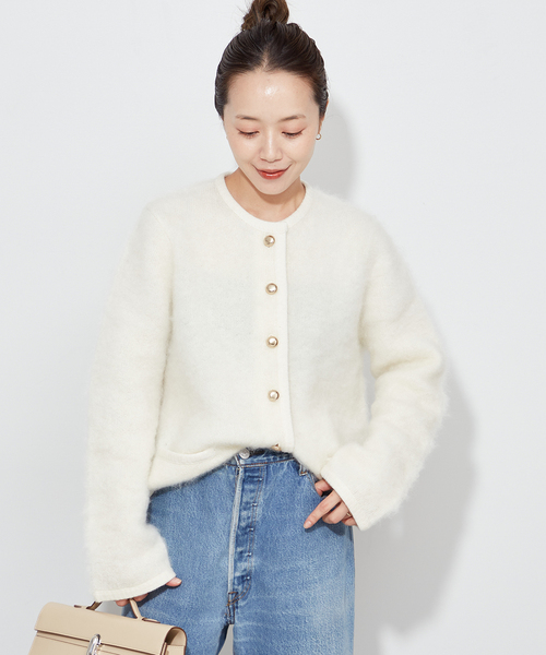 plage（プラージュ）の「《追加》GIRL メタルボタンモヘヤジャケット