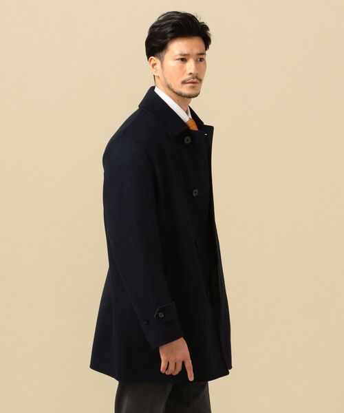 SHIPS（シップス）の「SD: ダブルフェイス ネイビー ソリッド カー