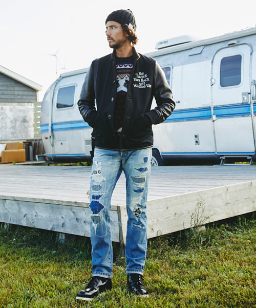 HYSTERIC GLAMOUR（ヒステリックグラマー）の「WALKED WAY刺繍 レザー