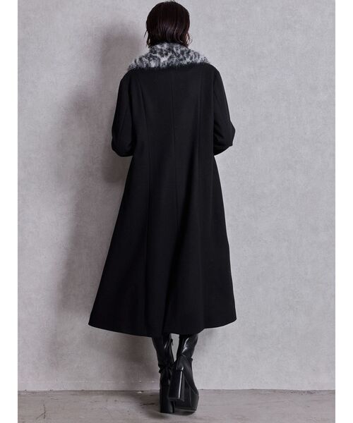 ベルト付タイトエコファーロングコート（チェスターコート）｜GYDA