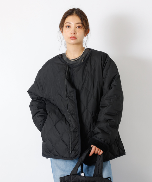 TAION / タイオン】ミリタリー リバーシブル クルーネック ダウン