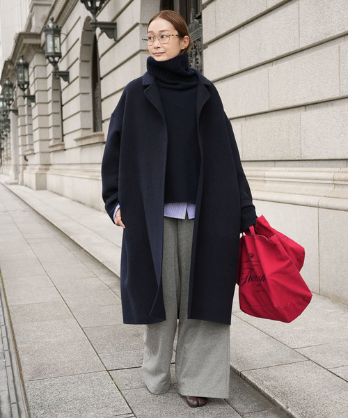 ウールアンゴラ リバーコート（チェスターコート）｜Deuxieme Classe