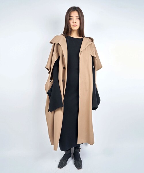 期間限定》【HARUNOBUMURATA/ハルノブムラタ】ILESA/ケープコート