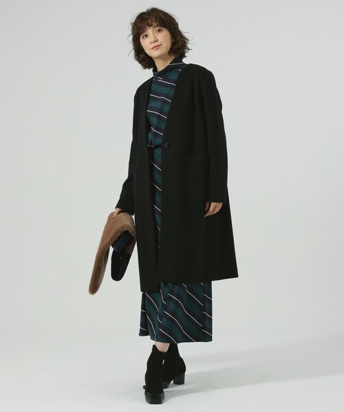 CAST:（キャストコロン）の「ノーカラーチェスターコート（チェスター