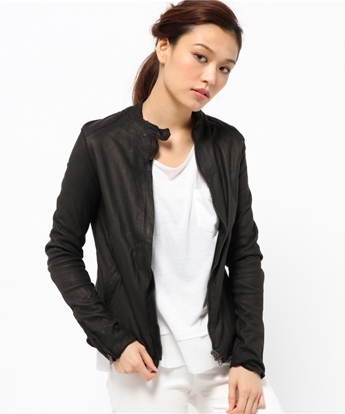 sisii（シシ）の「【Sisii】シングルレザーライダース（その他アウター