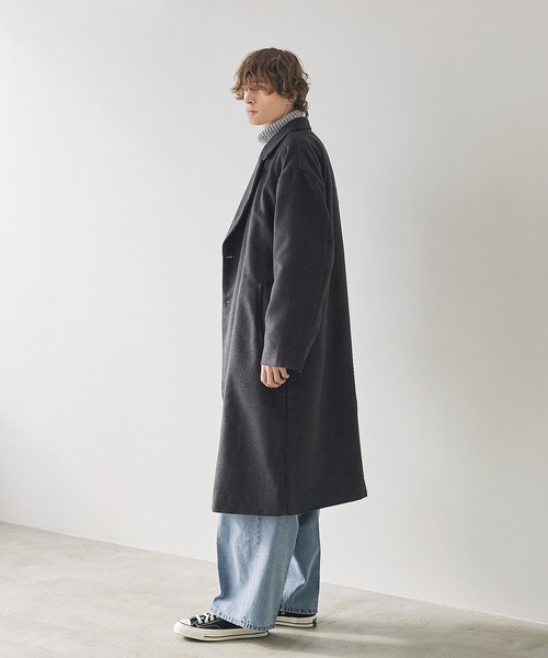 セール】ビーバーメルトンロングチェスターコート（チェスターコート